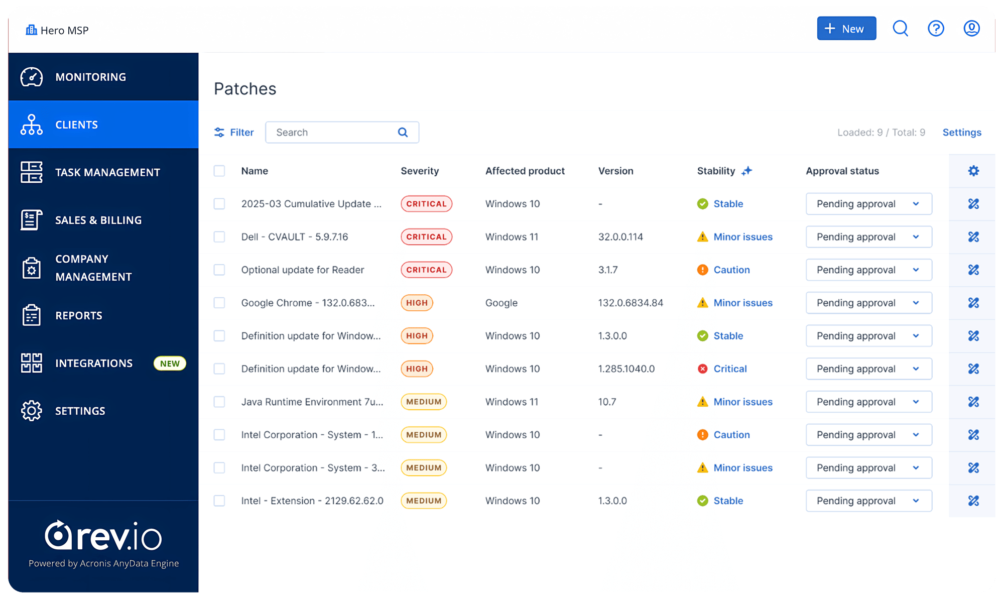 Revio_Acronis-RMM-Patches