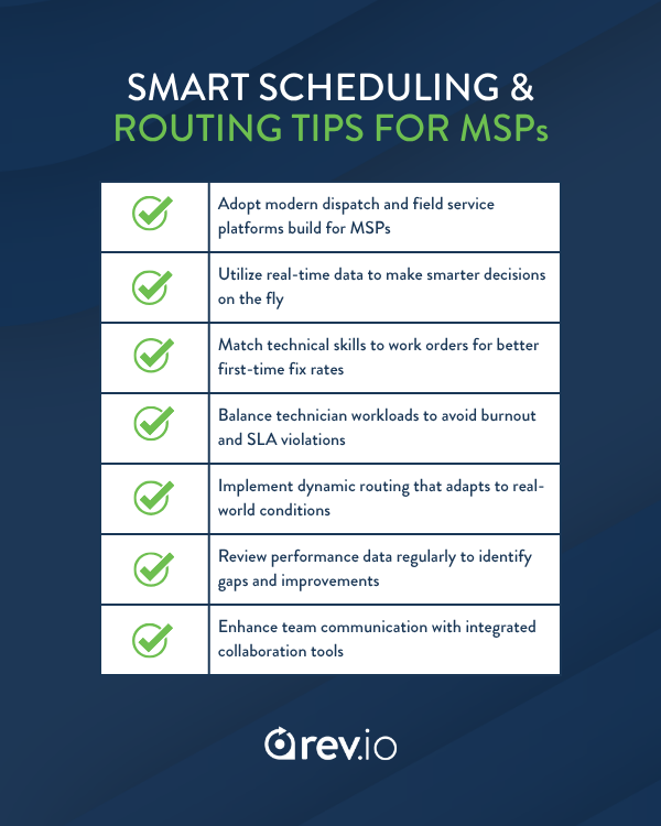 MSP dispatch tips